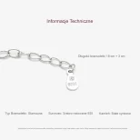 Srebrny komplet do ślubu LoveLeaf KM18C