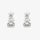 Srebrny komplet do ślubu LoveLeaf KM18H