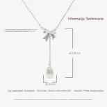 Srebrny komplet z perłą Perłowy Urok KM21B