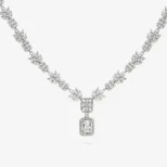 Srebrny naszyjnik do ślubu LoveLeaf LAN19A