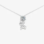 Srebrny naszyjnik próby 925 z reniferem Renifczak LAN7C