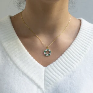 Urocza zawieszka srebrna 925 SercaVerde ZAW7B