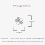 Urocze kolczyki srebrne 925 Srebrne Kwiaty KOL25G