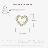 Urocze kolczyki w kształcie serca Sercnetta KOL34G