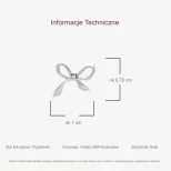Urocze srebrne 999 kolczyki wkrętki KokarDuszki KOL19 H