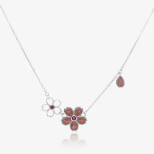 Uroczy Naszyjnik Srebrny PerłaFlor LAN14A