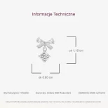 Wkrętki srebrne 999 wisiełki KokarRondki KOL20 G