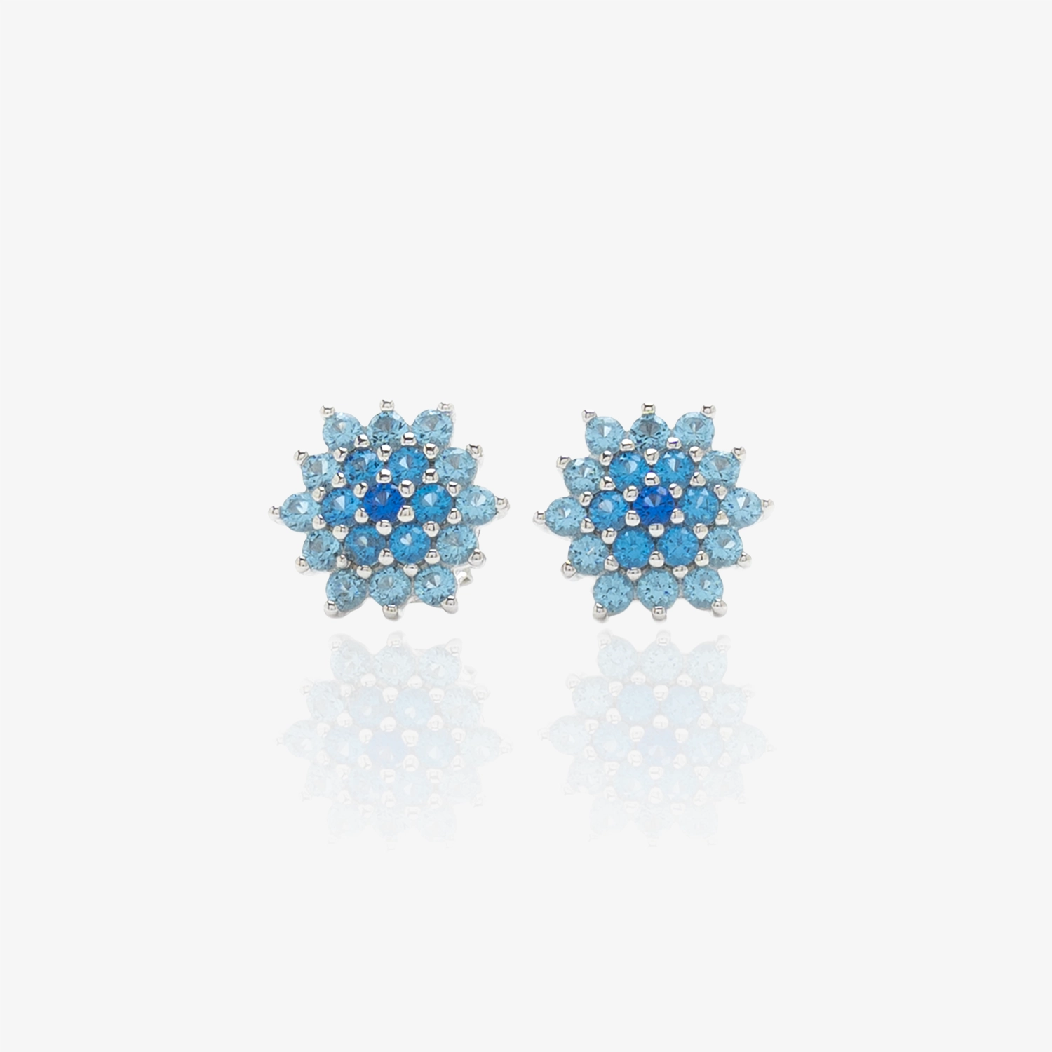 Wyjątkowe kolczyki srebrne kwiat lotosu Azurille KOL29A1 Wyjątkowe kolczyki srebrne kwiat lotosu Azurille KOL29A1