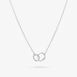 Naszyjnik srebrny minimalistyczny geomelle LAN11-A