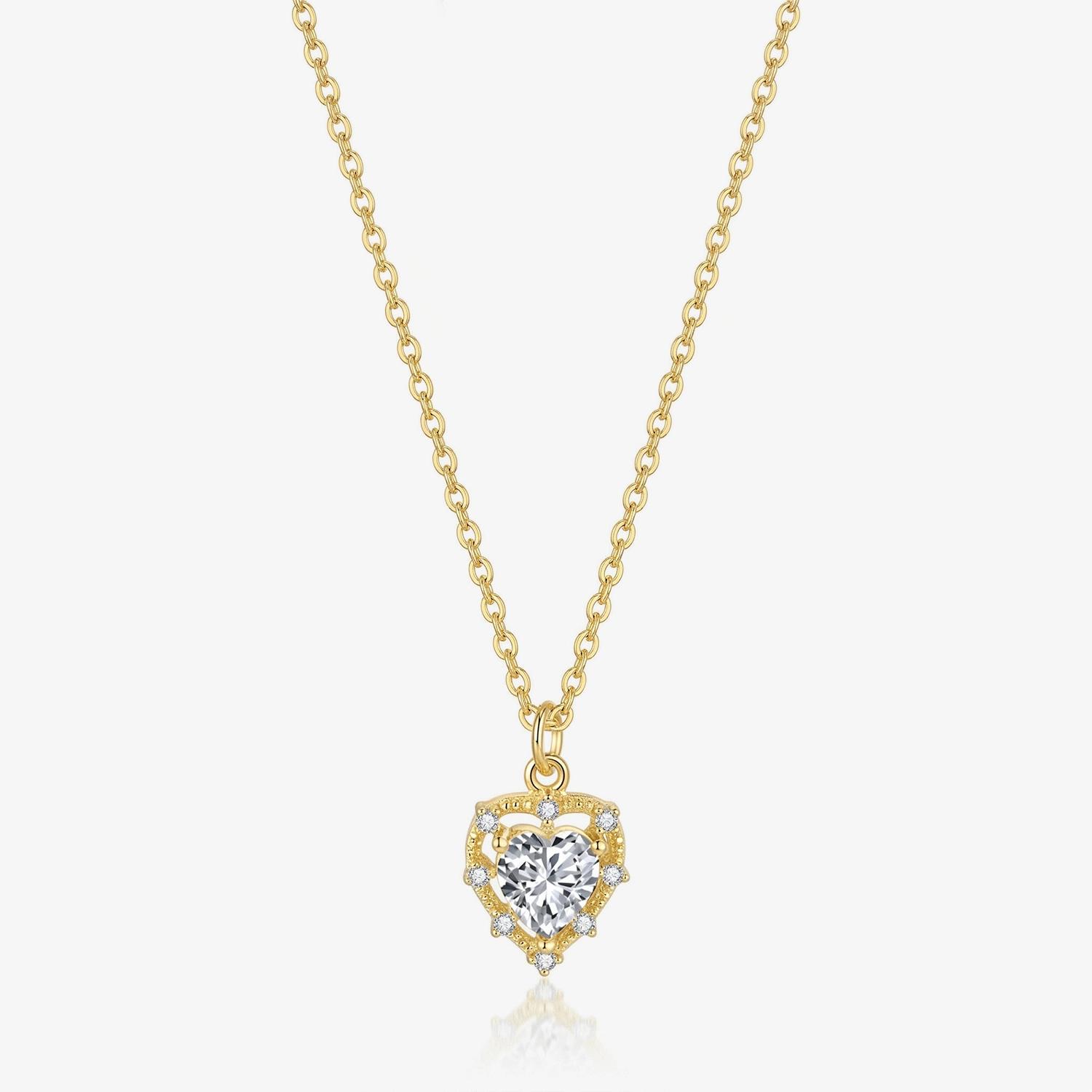 Pozłacany naszyjnik srebrny CoreLumi LAN13A