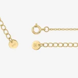 Pozłacany naszyjnik srebrny CoreLumi LAN13C